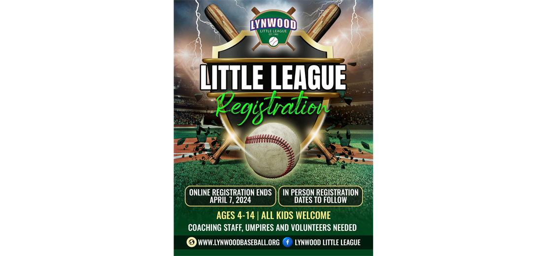 2024 Lynwood Little League Registration is now open